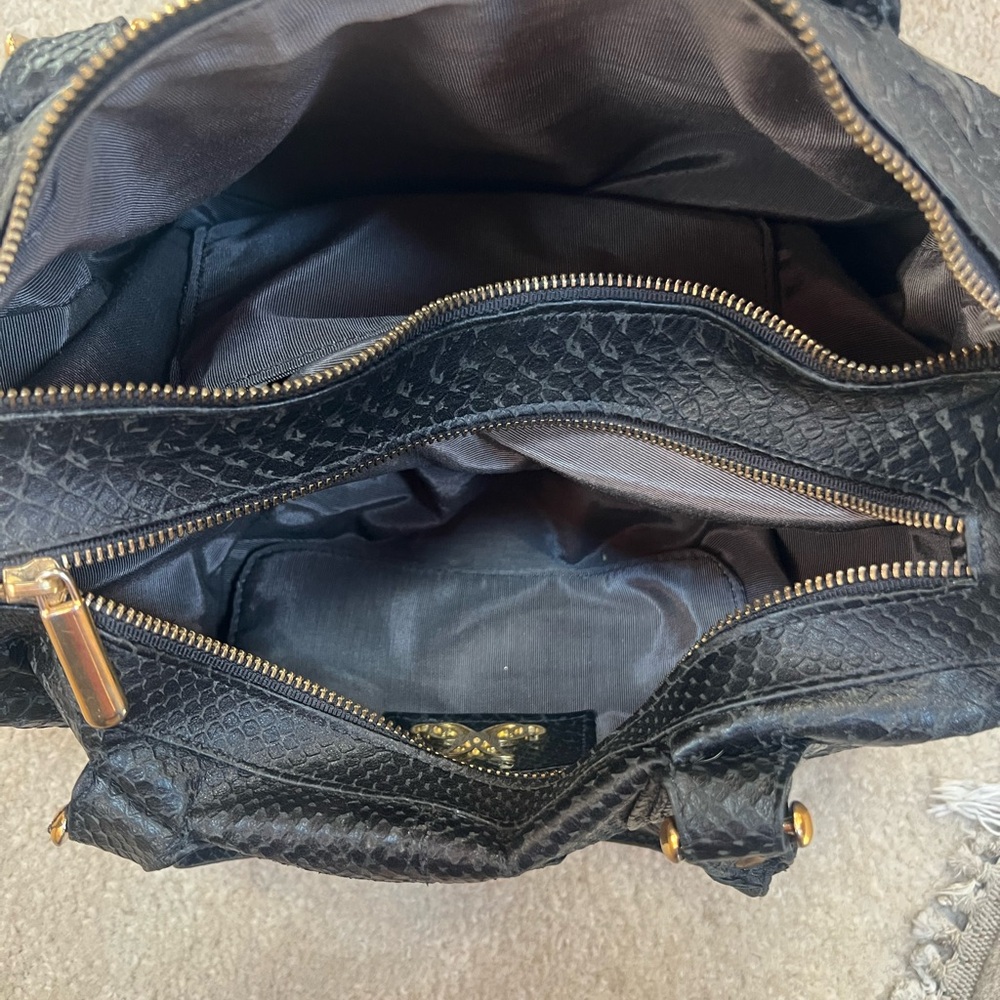Jack Rabbit Black Leather Handbag - Picture 10 of 10